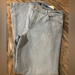 Express 70’s Flare Mid-Rise Jeans, Size 14 Regular, Light Wash
